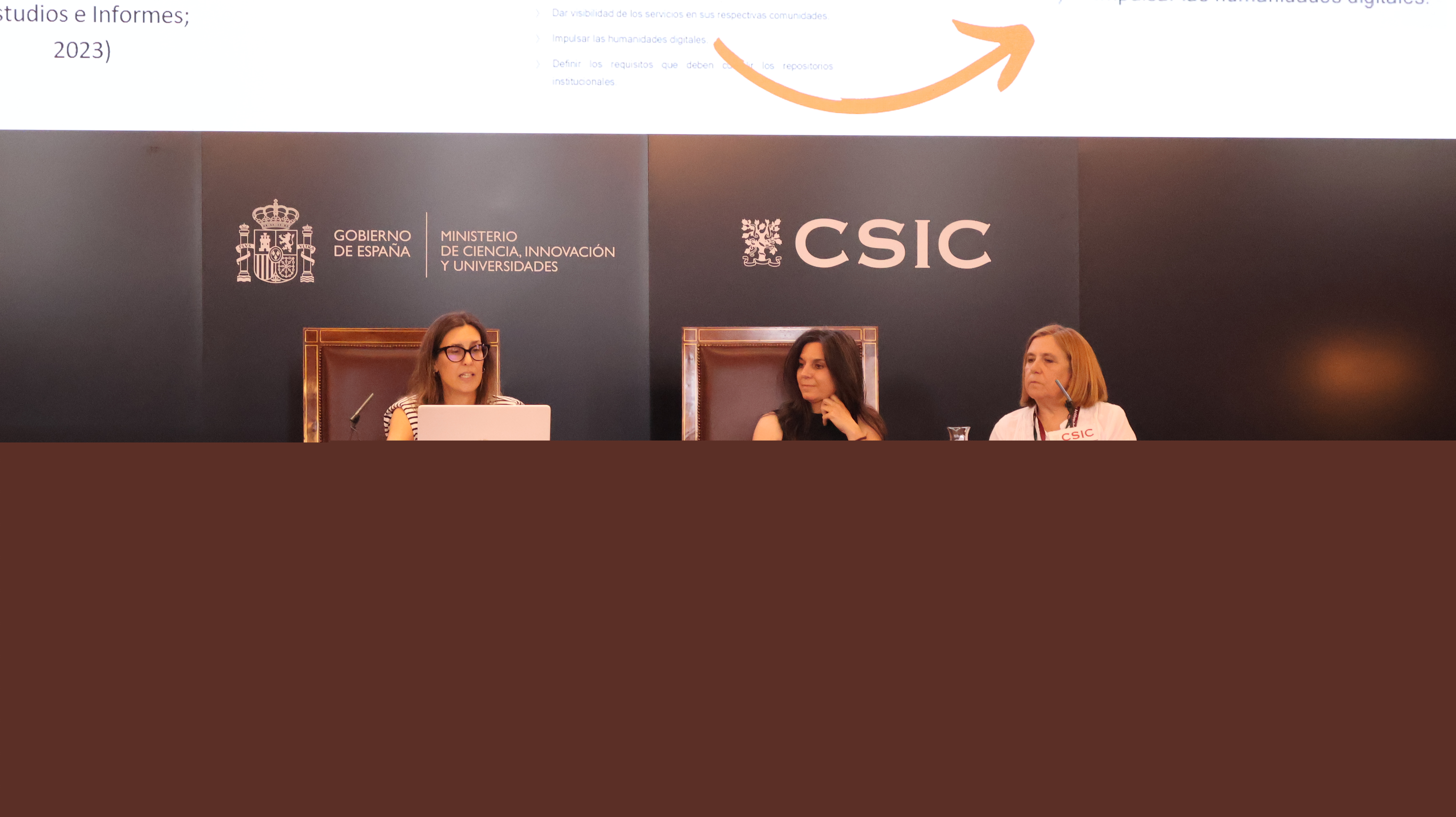 Gloria Lence, Sonia Jiménez, Flora Granizo